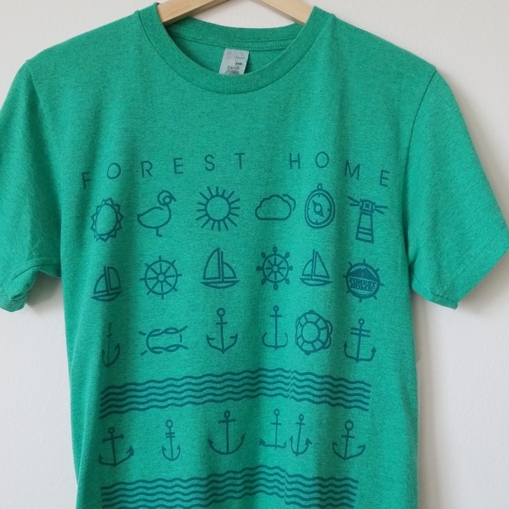 Anchors and Waves Nautical Tee Christian Camp